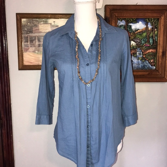 Heritage 1981 Tops - Cotton Tunic Baby blue